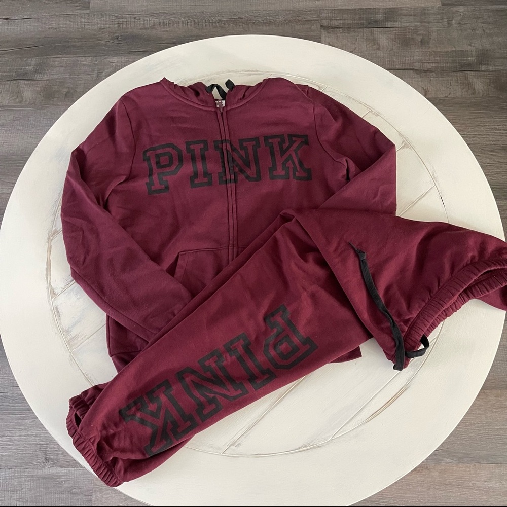 PINK Victoria's Secret Hoodie Jogger Set